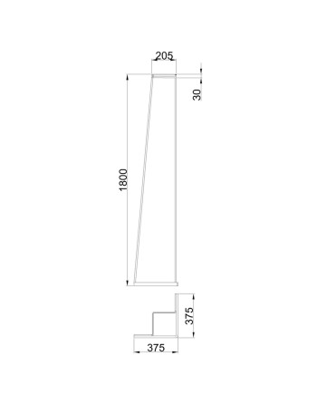 ***OFER/DES*** MINIMAL * PIE SALON LED ORO